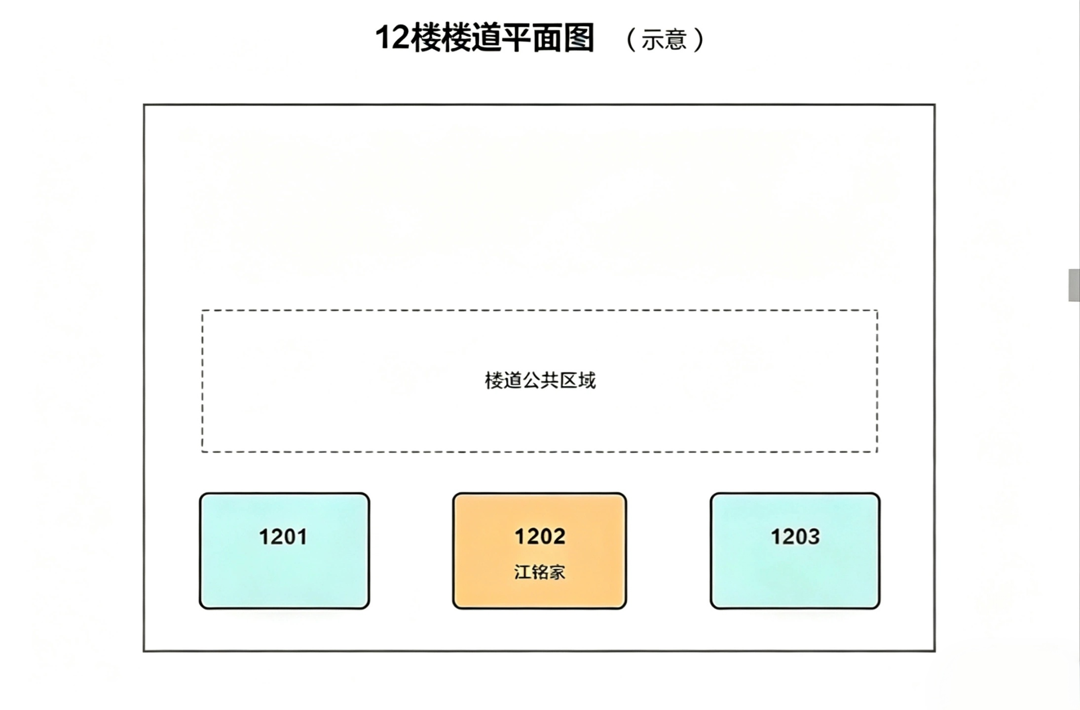 楼道平面图